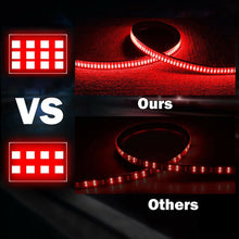 60" 3-Row 432 LED Truck Tailgate Light Bar Strip Reverse Brake Signal Tail Lamp