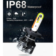 2X H4 H7 H11 9005 9006 CSP LED Headlight + RGB Bluetooth Phone Control