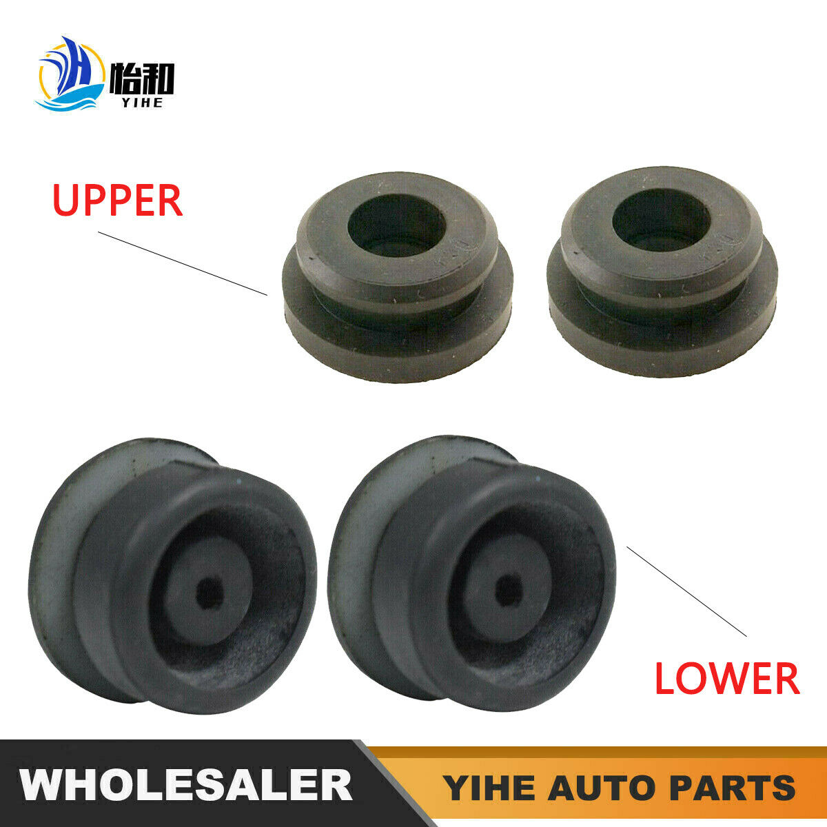 4 Pcs For CRV Civic Accord FIT Pilot Radiator Upper Lower Rubber Cushion Bushing