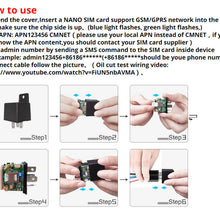 Car GPS Tracker Route Tracking Relay GSM Alarm APP Anti-theft Kill Oil Pump 1x