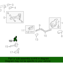 Genuine Toyota Upper Hinge 68760-06010