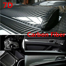 7D Accessories Glossy Carbon Fiber Vinyl Film Car Interior Wrap Stickers 12x 60"