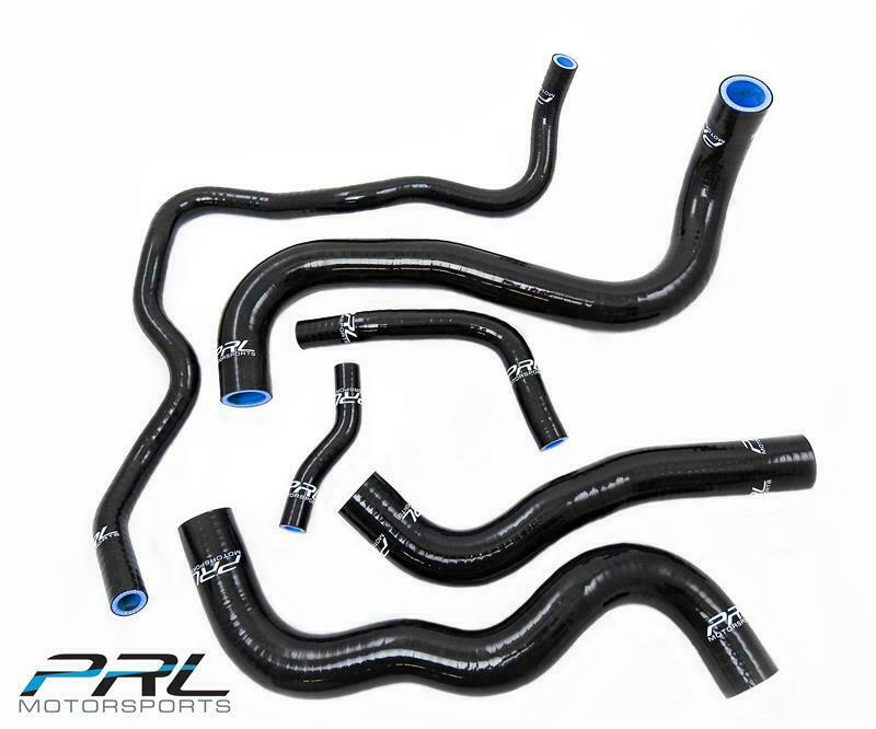PRL Black Coolant Hose Upgrade Kit 2016+ 1.5T Civic - PRL-HC10-COOL-KIT-BLK