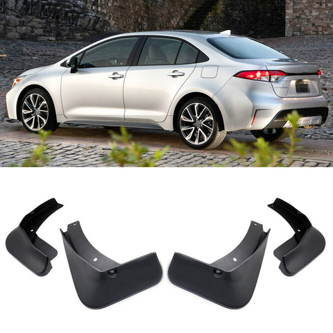 1Set Car Mud Flaps Splash Guards Mudguard Fender for 2020 Toyota Corolla Sedan