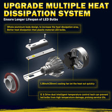 6x LED Headlight Fog Light Bulbs H11 Dual Color Fit for Toyota Tacoma 2016-2020