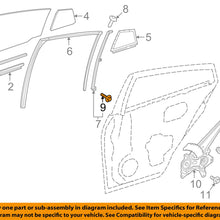 TOYOTA OEM Glass-Rear Door-Division Bar Bolt 90119A0247