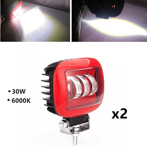 2* Led Work Light for Boat Truck Spot Flood Combo Beam Motorcycle Off Road Light