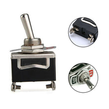 New Durable ON/OFF SPST Toggle Switch Metal Lever Car Dash Light+Missile Cover