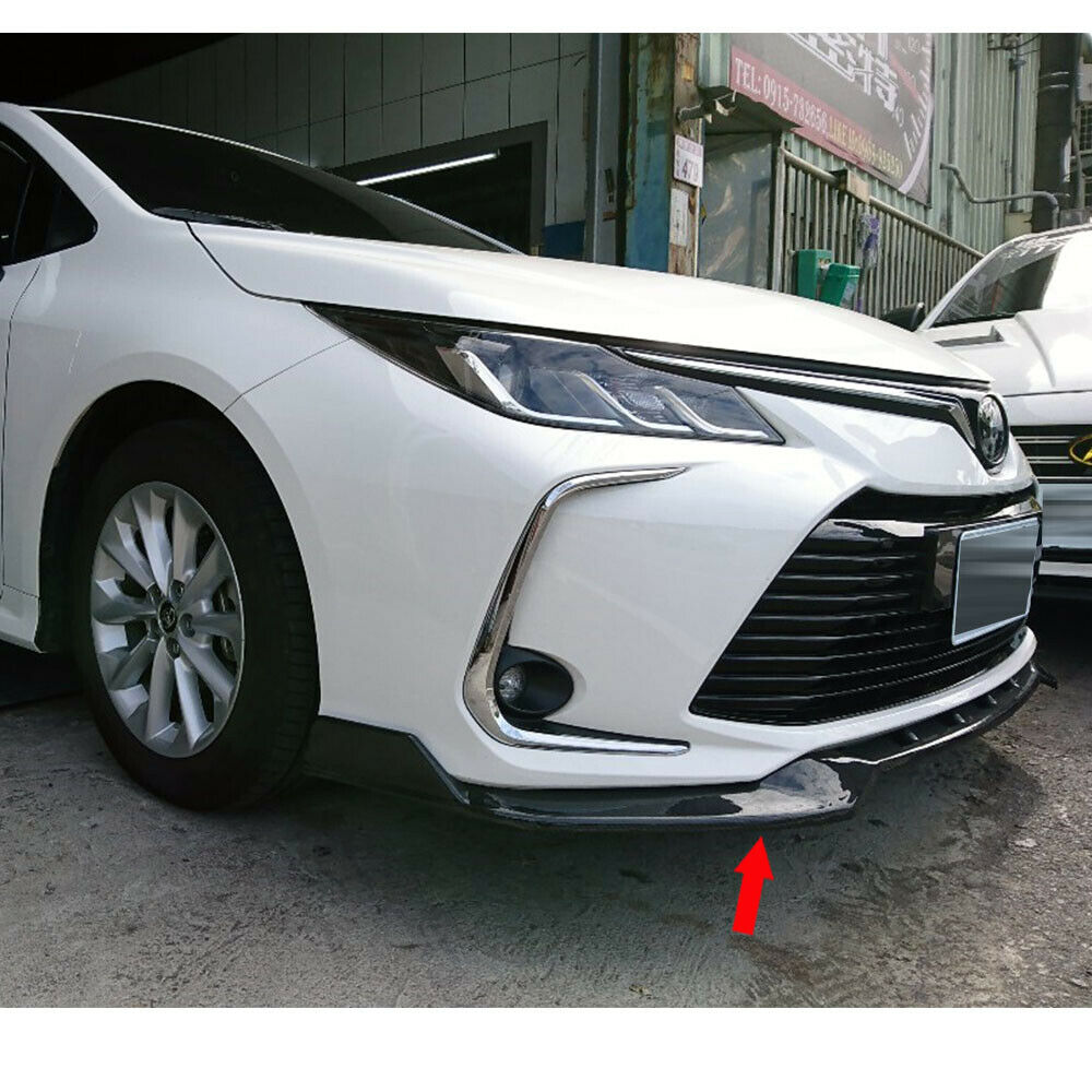 Carbon For Toyota Altis Corolla 12th 4D MF Look Front Bumper Lip Spoiler 2020