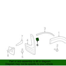 Genuine Toyota Bumper Cover U-Nut 90183-05040