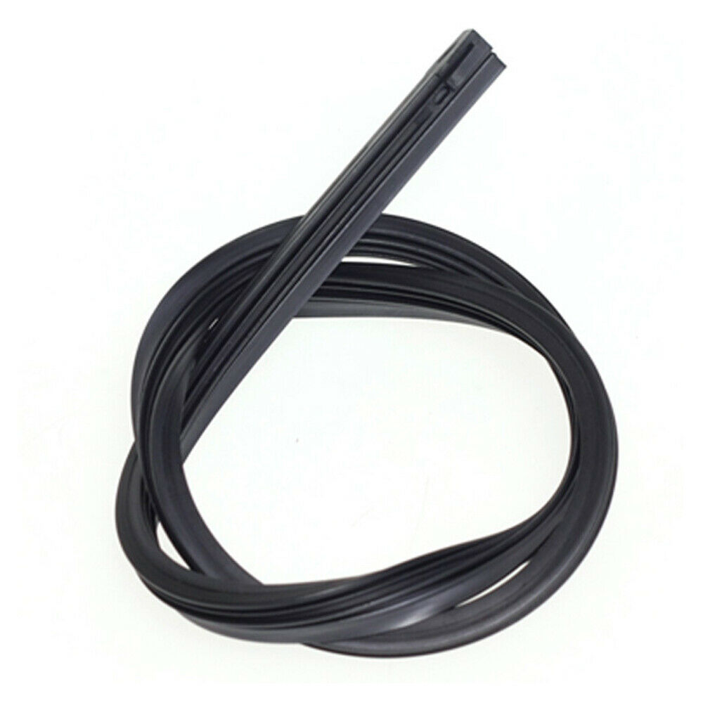 Black 26'' 6mm Auto Car Frameless Windshield Wiper Blade Refill Silicone