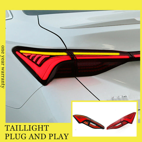 For Toyota Avalon Taillights Assembly 2019-2020 Dark/ Red LED Rear Lamps