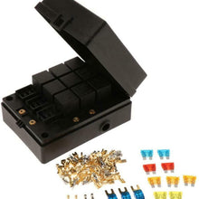 1Pcs Car 12-Way Blade Fuse Box With 9 Way Relay Box & Fuses Universal Dustproof