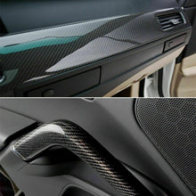 5D Carbon Fiber Texture Black Waterproof Vinyl Car Wrap Sticker Decal Film Sheet