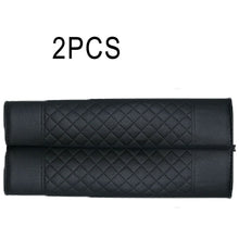 2x Car Safety Belt Covers PU Leather Seat Belt Shoulder Pad Black Accessories