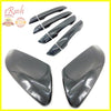 FITS 16-20 HONDA CIVIC CARBON FIBER PAINT DOOR SIDE MIRROR+HANDLE COVER OVERLAY