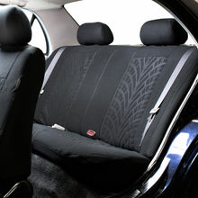 Car Seat Covers For Sedan SUV Truck Set Zipper Split Bench Solid Black