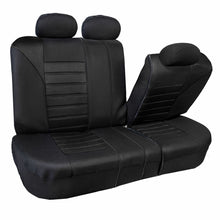 3 Row 8 Seaters Seat Covers For SUV Van 3D Mesh Solid Black Full Set