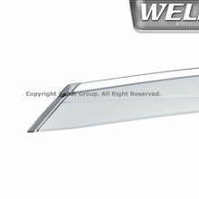 WELLvisors For Honda Civic 16-20 Insight 19-20 Sedan Side Window Visors Chrome