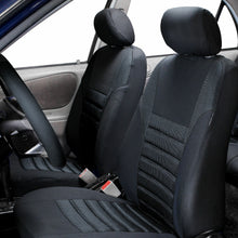 3 Row 8 Seaters Seat Covers For SUV Van 3D Mesh Solid Black Full Set