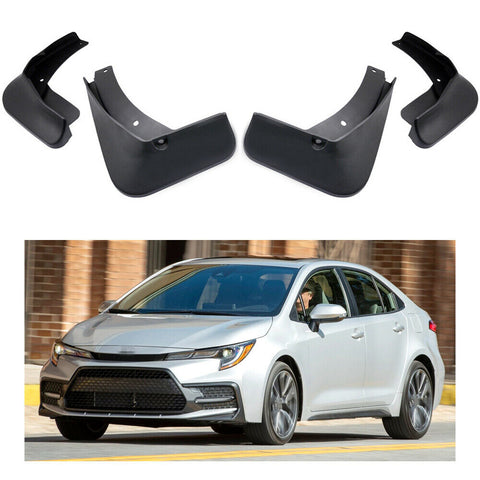 4Pcs Car Mud Flaps Splash Guards Fender Mudguard for Toyota Corolla Sedan 2020