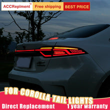 For Toyota US Corolla 2020-2021 LED Taillights Assembly Red/Dark LED Rear Lamps