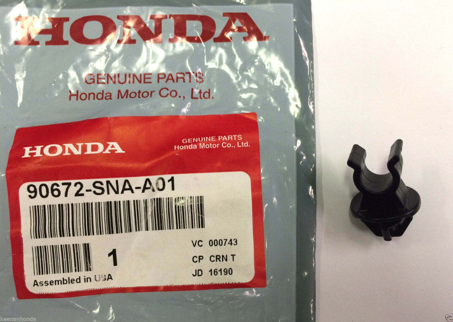 Genuine OEM Honda Fit Odyssey Hood Prop Rod Holder Clip 90672-SNA-A01