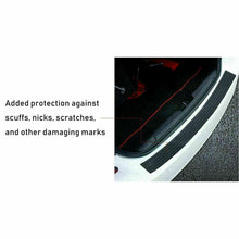 35.4" Rear Bumper Guard Trunk Edge Sill Black Rubber Protector Cover For Car SUV
