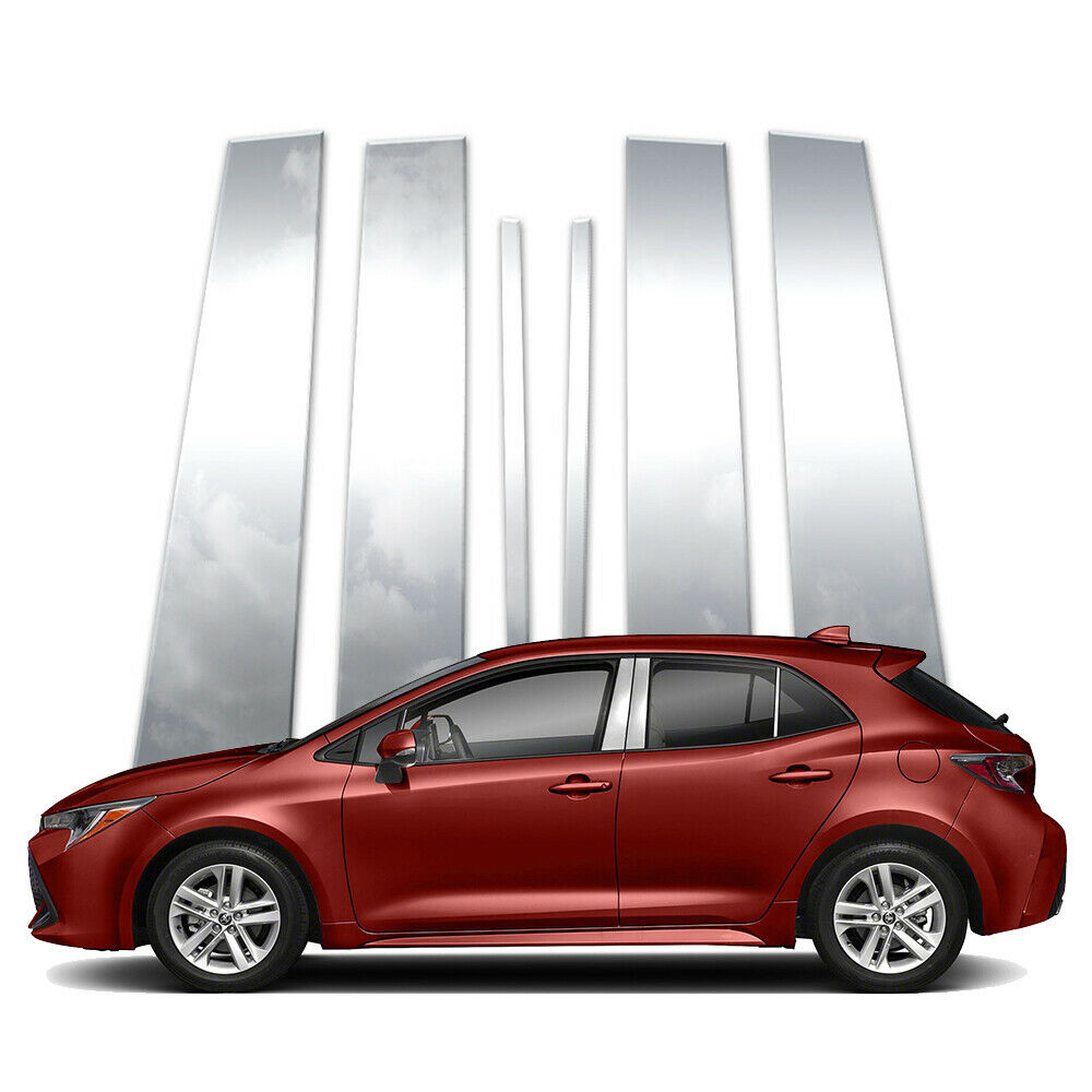 6pc Pillar Post Covers fits 2019-20 Toyota Corolla Hatchback by Brighter Design