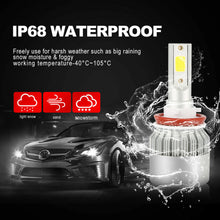 2x C6 H11 H9 H8 LED Headlight Bulb Kit Low Beam Fog Light 50W 6000K 5000LM