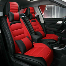 5-Sit Car Seat Covers Protector Cushion PU Leather Interior Accessoris For Honda