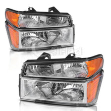 2x Headlights Assembly + Bumper Lights for 2004-2012 GMC Canyon/Chevy Colorado