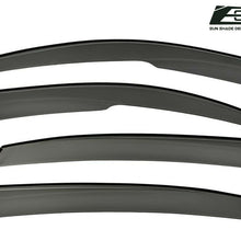 Mugen Style Smoke Tinted Side Vent Window Visors For 16-Up Honda Civic Hatchback