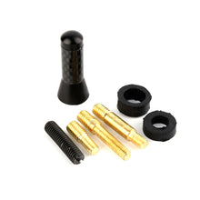1.4" 3.5cm Carbon Fiber Screw Aluminum Car Short Stubby Mast Antenna Accessories