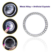 1PC Car Engine Start Stop Push Button Knob Key Switch Sparkling Bling Ring Trim