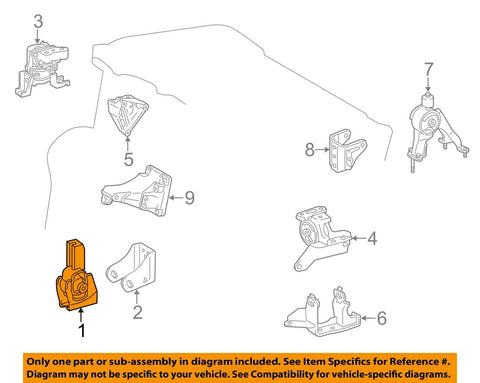 TOYOTA OEM 2014 Corolla-Engine Motor Mount Torque Strut 123610T210