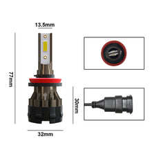 100W H11 H8 H9 LED Headlight Bulbs Kits Low Beam Fog light White 360 Adjustable