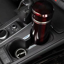 2PCS Silicone CF Glow in Dark Car Cup Holder Pad Mat Coaster For TRD Non-Slip
