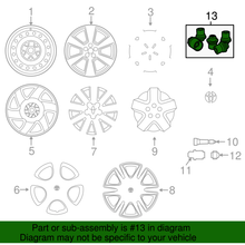 Genuine Toyota Aluminium/Alloy Wheel Lock Set (see compatibility) 00276-00900