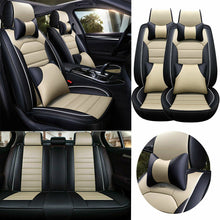 Universal PU Leather Car Seat Covers Auto Protector Set Cushion Comfort Interior
