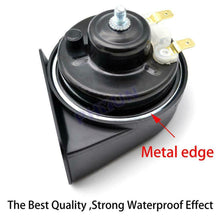2pcs 12V Car Truck Dual Pitch Universal Snail Horns Loud Tone w/ Wire & Brackets