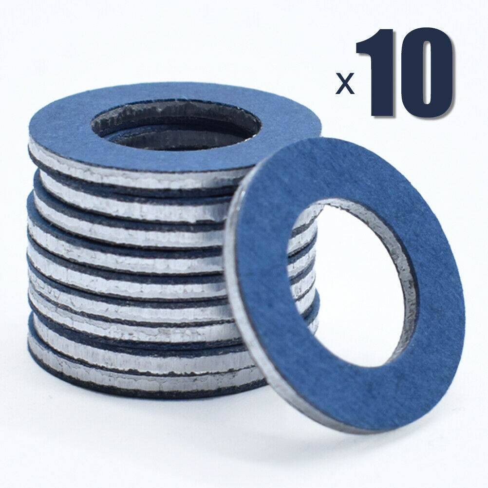10 PC Engine Oil Drain Plug Washer Gaskets Seal Rings For Toyota Corolla 4Runner