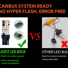 2x LASFIT 7440 NO Hyper Flash LED Rear Turn Signal Light for Nissan Toyota Honda