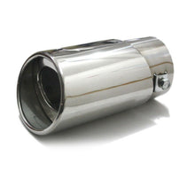 1x Chrome Straight Car Exhaust Pipe Tail Muffler Tip Tail Throat Car Accessories