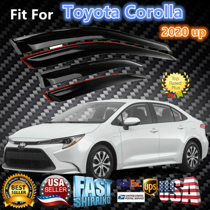 Fit For Toyota Corolla 2020 4 door Sedan Window Visor Rain Guard Deflectors