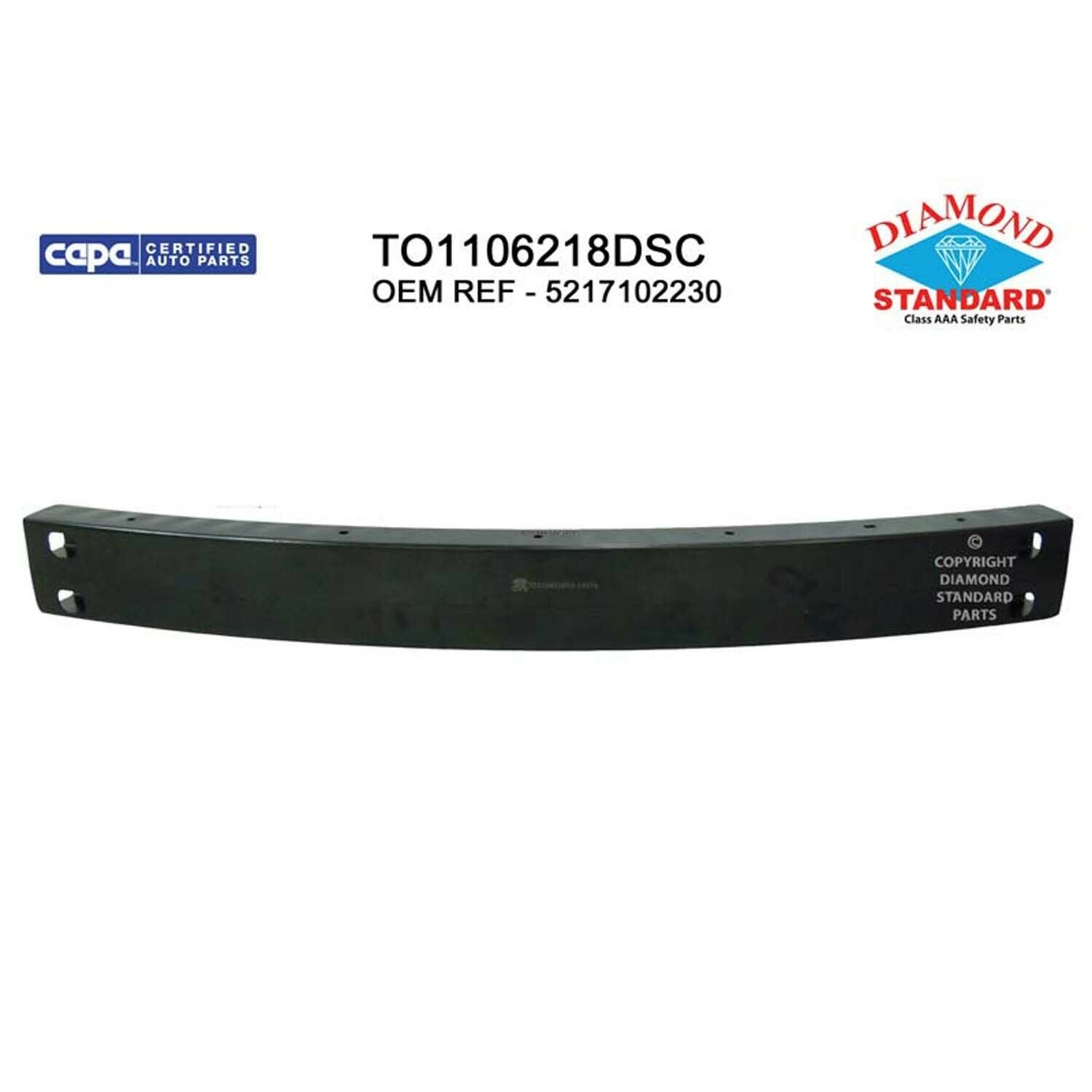 TO1106218DSC New Replacement Rear Bumper Impact Bar Fits 2014-2019 Corolla Sedan
