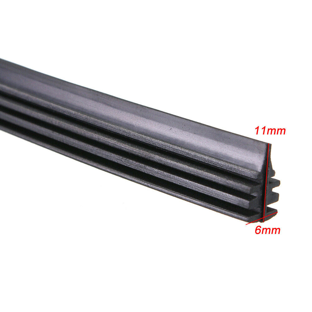Rubber 28″Car Graphite Windshield Wiper Blade Refill Replace Black Accessories