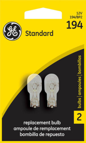 Side Marker Light Bulb-Standard Lamp Twin Blister Pack GE Lighting 194/BP2