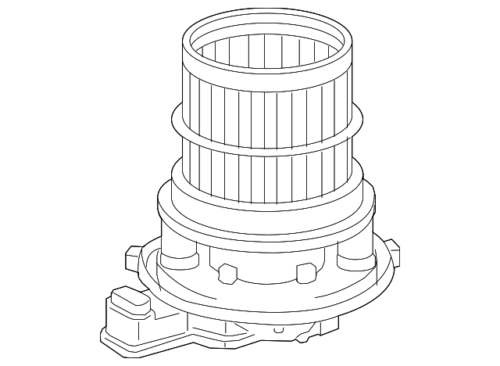 Genuine Toyota Blower Motor 87103-0E090