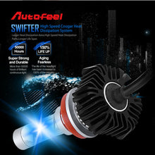 Autofeel 4PC H11 LED Headlight Kit Low Beam Bulb 6000K 60 Days Free Return